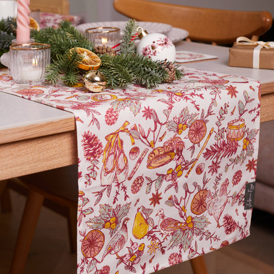 Twelve Days of Christmas Table Runner