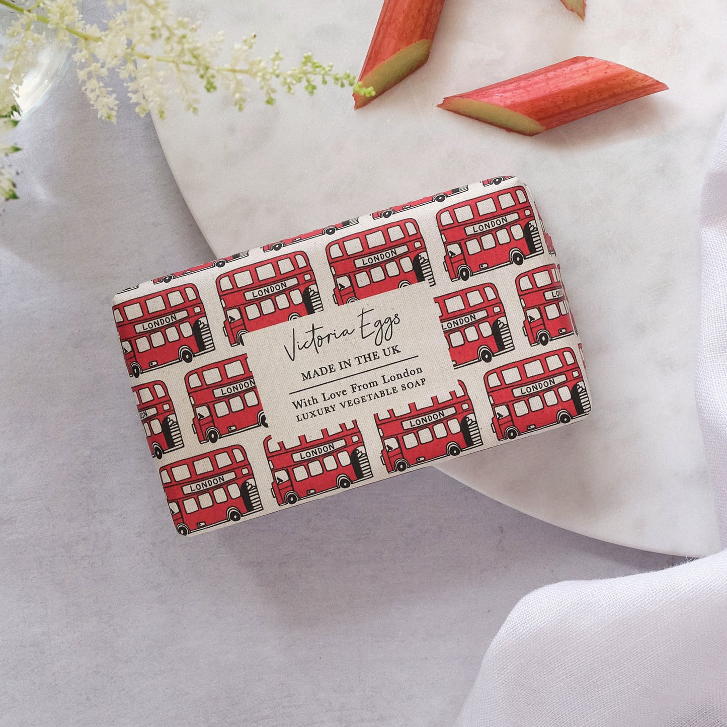 London Bus Luxury Soap - Rhubarb & Custard