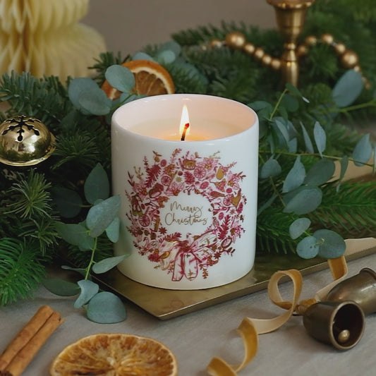 Christmas Wreath Luxury Candle